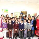 Exhibition at Japan Foundation, showcasing the various colorful posters made by children depicting their understanding on the concept of Mottainai.