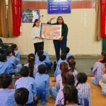 Storytelling sessions with children on the concept of 4R- Respect,Reduce, Recyle and Reuse in collaboration with Subhakshika Educational Society