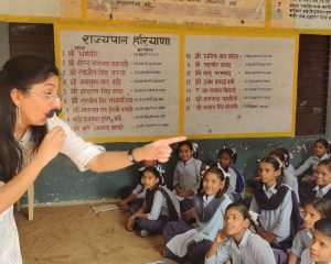 Mottainai Caravan - Library on Wheels' travelling to different locations for conducting Storytelling sessions through the 'Picture Book' and promoting reading habits among children