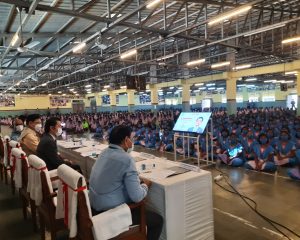 AAC 2021 event at Kalinga Institute of Social Sciences Odisha inagurated by Mr. SAITO Mitsunori Chief RepresentativeJICA India in the  presence of over 200 students